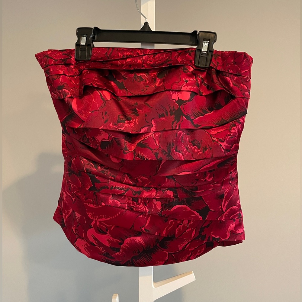 The holidays will be here before you know it. How about this red bustier?